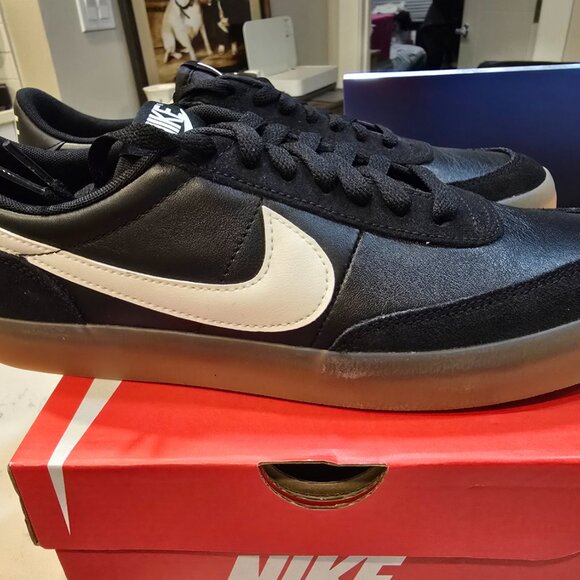 Nike "Killshot 2 Leather" Men's size 10 Black/Sail-Gum Yellow Sneakers NEW - Picture 7 of 15
